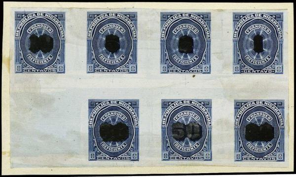 Lote 4125 - Sellos y sobres extranjeros - HR Harmer Inc. Venta 3032 Colección Bill Byerley de Nicaragua