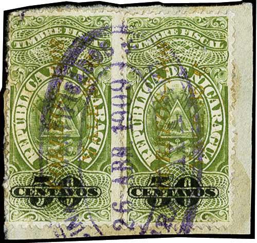 Lote 4064 - Sellos y sobres extranjeros - HR Harmer Inc. Venta 3032 Colección Bill Byerley de Nicaragua