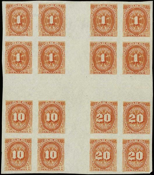Lote 4122 - Sellos y sobres extranjeros - HR Harmer Inc. Venta 3032 Colección Bill Byerley de Nicaragua