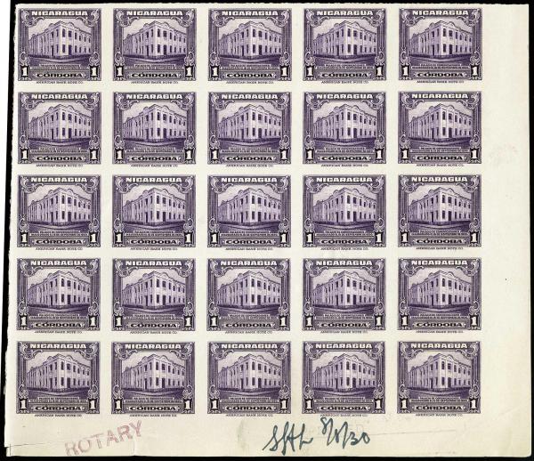 Lote 4111 - Sellos y sobres extranjeros - HR Harmer Inc. Venta 3032 Colección Bill Byerley de Nicaragua