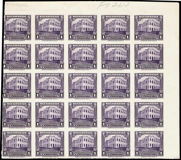 Lote 4112 - Sellos y sobres extranjeros - HR Harmer Inc. Venta 3032 Colección Bill Byerley de Nicaragua