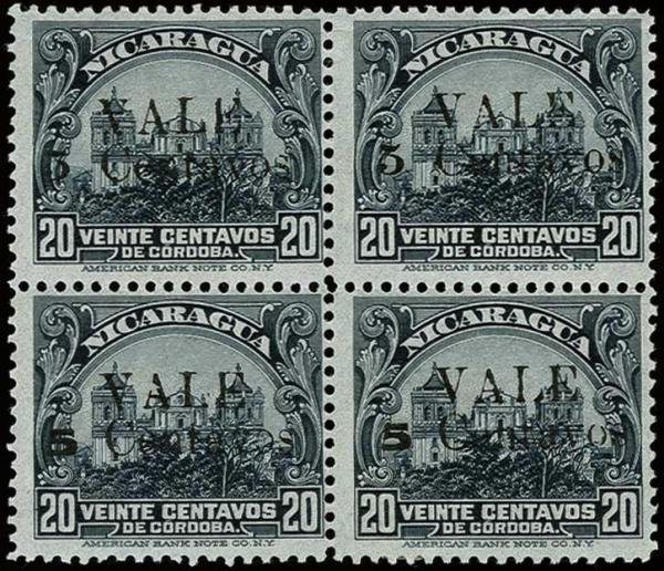 Lote 4106 - Sellos y sobres extranjeros - HR Harmer Inc. Venta 3032 Colección Bill Byerley de Nicaragua