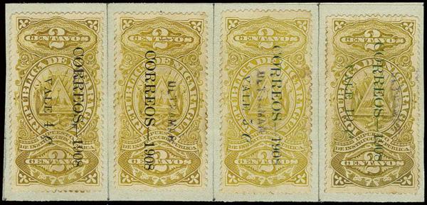 Lote 4065 - Sellos y sobres extranjeros - HR Harmer Inc. Venta 3032 Colección Bill Byerley de Nicaragua