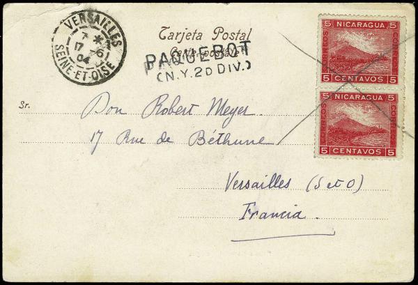 Lote 4058 - Sellos y sobres extranjeros - HR Harmer Inc. Venta 3032 Colección Bill Byerley de Nicaragua