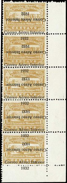 Lote 4115 - Sellos y sobres extranjeros - HR Harmer Inc. Venta 3032 Colección Bill Byerley de Nicaragua