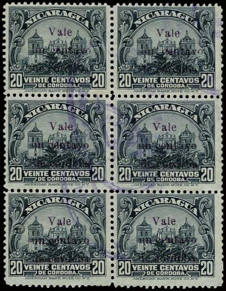 Lote 4108 - Sellos y sobres extranjeros - HR Harmer Inc. Venta 3032 Colección Bill Byerley de Nicaragua