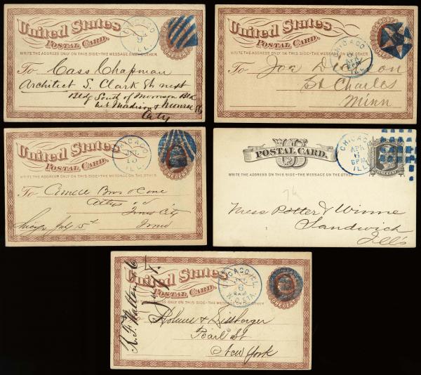 Lot 3344 - united states postal history fancy cancels -  H. R. Harmer Inc United States and Worldwide Stamps, Covers, and Collections