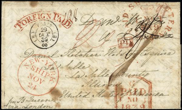 Lot 3331 - united states postal history Stampless Covers - Free Franks -  H. R. Harmer Inc United States and Worldwide Stamps, Covers, and Collections