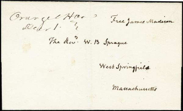 Lot 3287 - united states postal history Stampless Covers - Free Franks -  H. R. Harmer Inc United States and Worldwide Stamps, Covers, and Collections