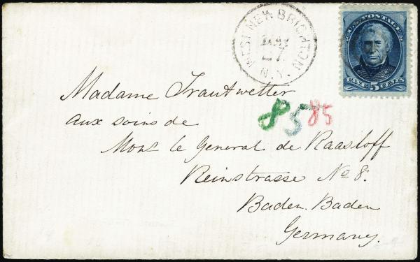 Lot 3340 - united states postal history Banknote Issue Covers -  H. R. Harmer Inc United States and Worldwide Stamps, Covers, and Collections