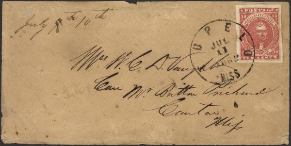 Lot 133 - Confederate States of America Postal History Confederate States General Issues - H. R. Harmer Inc January 26, 2022: “Erivan” Collection Part VI Lot 133 - Confederate States of America Postal History Confederate States General Issues - H. R. Harmer Inc January 26, 2022: “Erivan” Collection Part VI