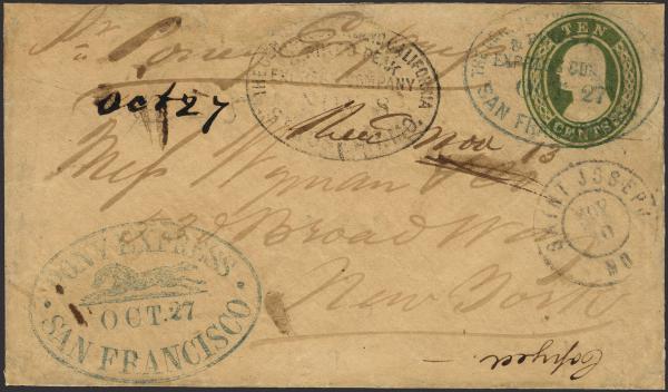 Lot 36 - western express covers - H. R. Harmer Inc January 26, 2022: “Erivan” Collection Part VI Lot 36 - western express covers - H. R. Harmer Inc January 26, 2022: “Erivan” Collection Part VI