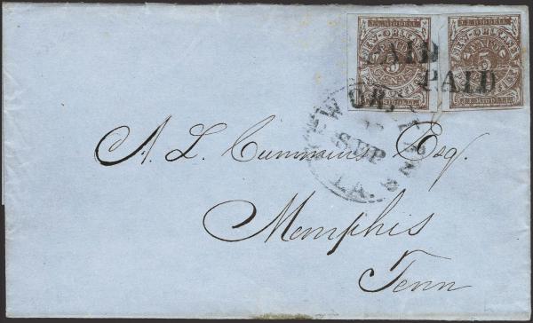 Lot 115 - Confederate States of America Postal History Confederate Postmasters Provisionals - H. R. Harmer Inc January 26, 2022: “Erivan” Collection Part VI Lot 115 - Confederate States of America Postal History Confederate Postmasters Provisionals - H. R. Harmer Inc January 26, 2022: “Erivan” Collection Part VI