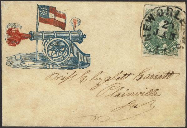 Lot 143 - Confederate States of America Postal History Confederate States Patriotic Covers - H. R. Harmer Inc January 26, 2022: “Erivan” Collection Part VI Lot 143 - Confederate States of America Postal History Confederate States Patriotic Covers - H. R. Harmer Inc January 26, 2022: “Erivan” Collection Part VI