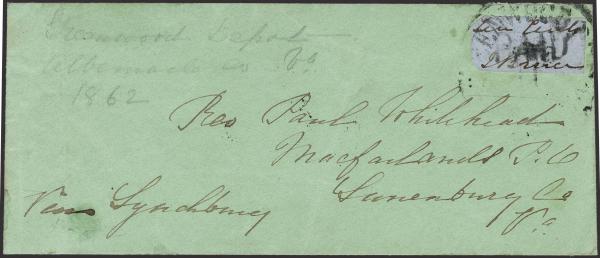 Lot 98 - Confederate States of America Postal History Confederate Postmasters Provisionals -  H. R. Harmer Inc January 26, 2022: “Erivan” Collection Part VI