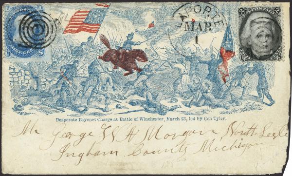 Lot 78 - united states postal history Civil War Covers - Union Patriotic Covers -  H. R. Harmer Inc January 26, 2022: “Erivan” Collection Part VI