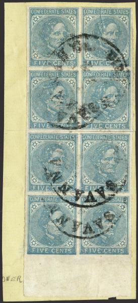 Lot 134 - Confederate States of America Postal History Confederate States General Issues - H. R. Harmer Inc January 26, 2022: “Erivan” Collection Part VI Lot 134 - Confederate States of America Postal History Confederate States General Issues - H. R. Harmer Inc January 26, 2022: “Erivan” Collection Part VI